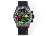 TW Factory Rolex Daytona 4130 Movement 40*12.4mm Carbon Fiber Case Black Face Watch